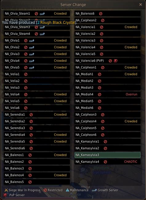 bdo server status.